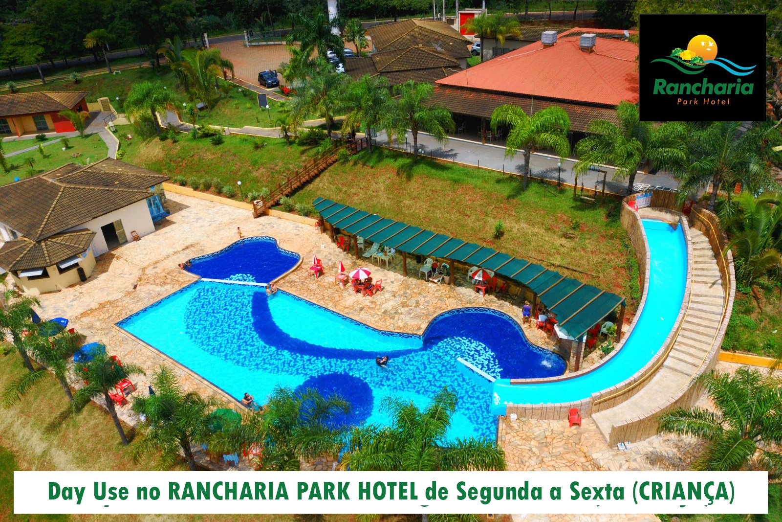 Day Use no RANCHARIA PARK HOTEL de Segunda a Sexta (CRIANÇA 06 À 10 ANOS)